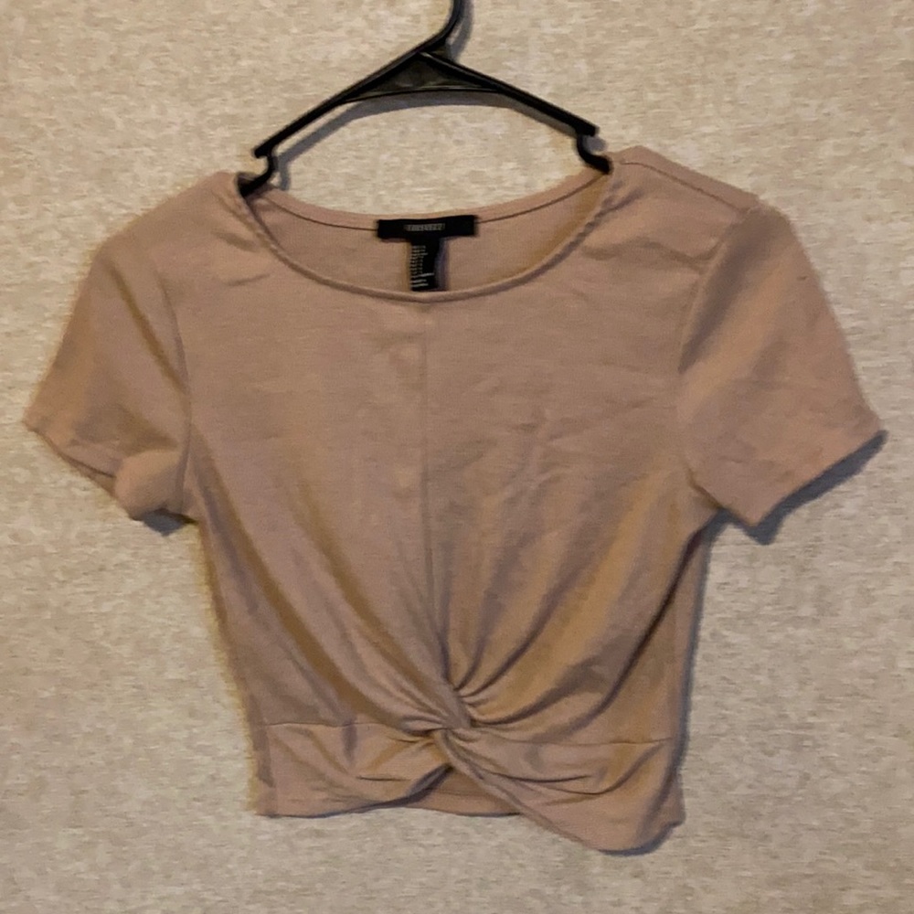 Blush Short Sleeve Crop Top